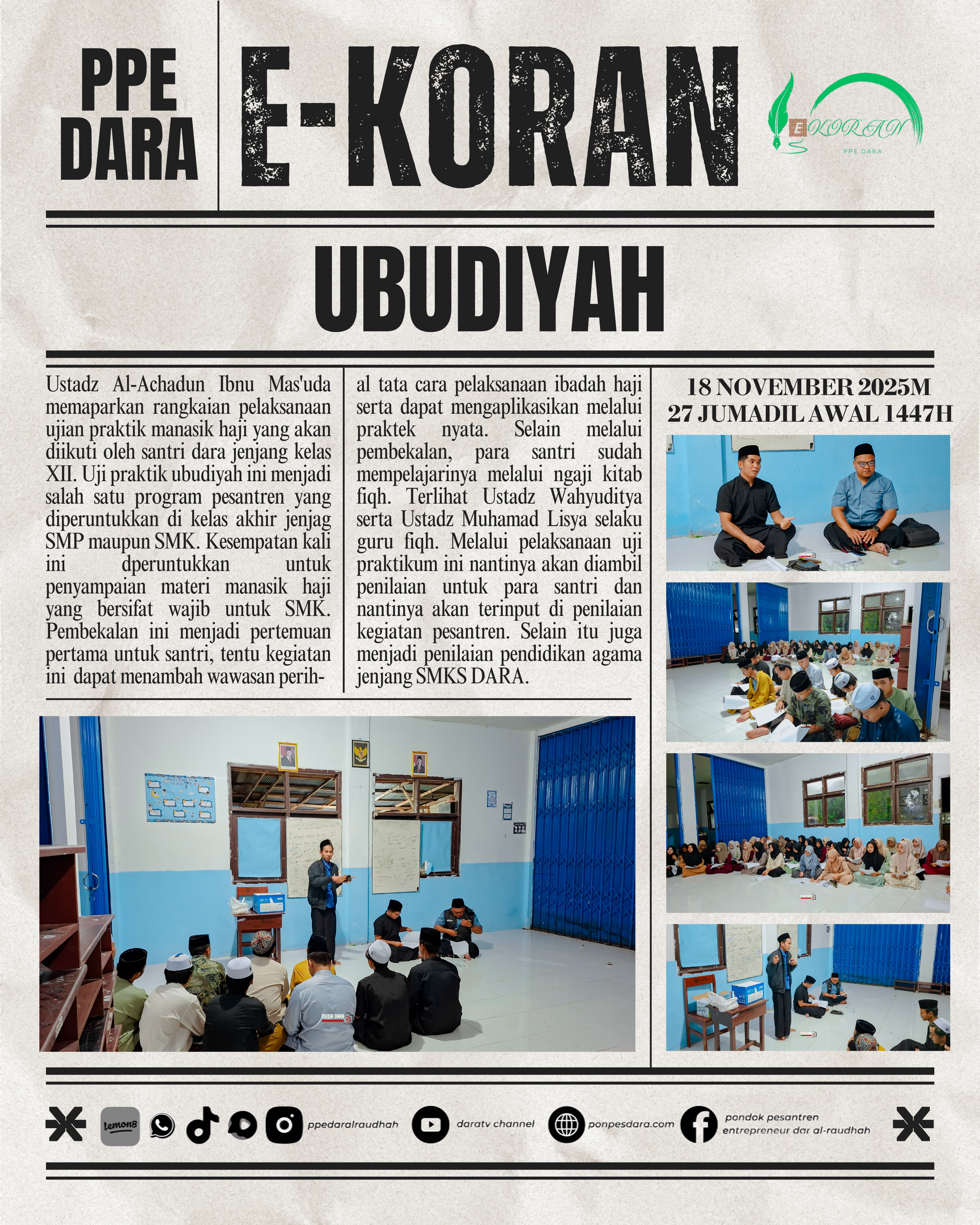 Pembekalan Ubudiyah Smks Dara Xii